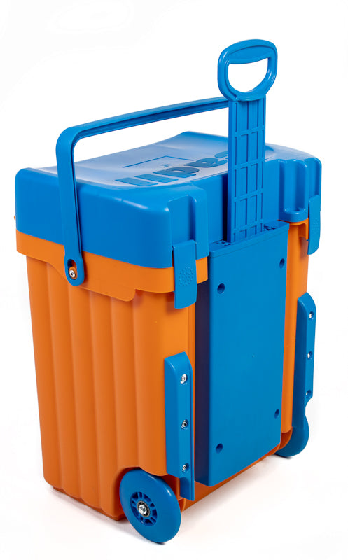 Cadii schoolbag - Orange & Blue Trim with Dividers and Lunchbox