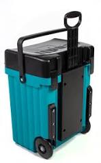 Cadii schoolbag - Turquoise Body and Black Trim with Dividers and Lunchbox