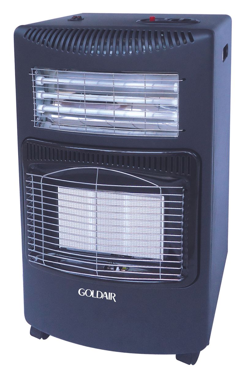 Goldair- 3 Panel Gas & Electric Room Heater